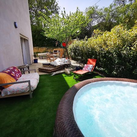 Villa Cool Mediterranean Life 8 People Jacuzzi Barbecue Gametrampoline 2 Parking à Béziers Extérieur photo